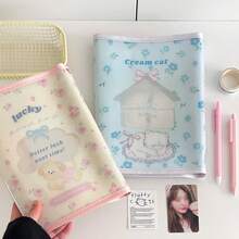 Sổ tay bìa cứng hai vòng A6 hình chú cún Rose Puppy, sổ tay bìa rời, album sưu tập thẻ người hâm mộ thần tượng. - Sách rời - Xem 2