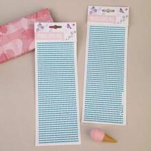 Rhinestone Stickers: Self-Adhesive 3mm Round Acrylic Gems For Crafts, Hair, Face, Makeup, & Eye Corner Decoration. Teardrop & Bling Jewel Stickers Ideal For Prom, Photography, & Worthy Face Makeup Looks - Multicolor - View 4