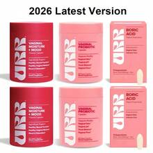 Miriyalyad 2026 URR Feminine Care Kit: Probiotics + Moisture/Mood Caps + Boric Acid Suppositories | Balance, Lubricate & Odor Control[Free Shipping ](2026 Latest Version) - 2 bộ - Xem 1