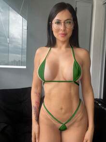 Shmodas Micro Mini Eva Unlined Bikini - màu xanh lá - Xem 1