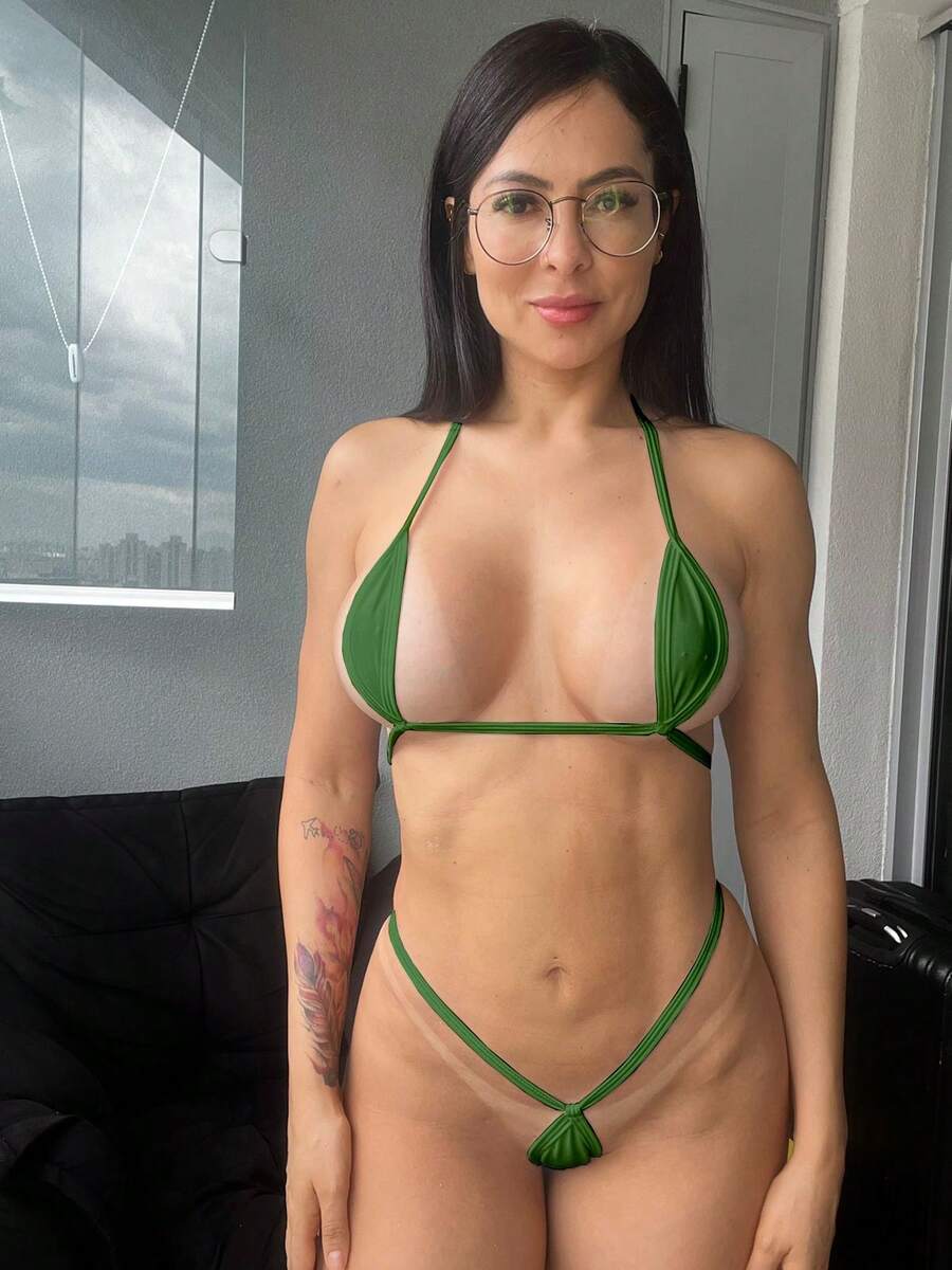 Shmodas Micro Mini Eva Unlined Bikini - màu xanh lá - Xem 1