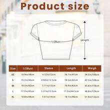 Crop Top Y2K Style Fashion Womens Crop Top Urban Street Style 2000s Tee - 黑色 - 查看 4