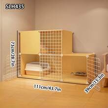 Lồng mèo dạng mô-đun có thể tháo rời kèm thang leo, nhà cho mèo trong nhà - Nhiều màu - Xem 3