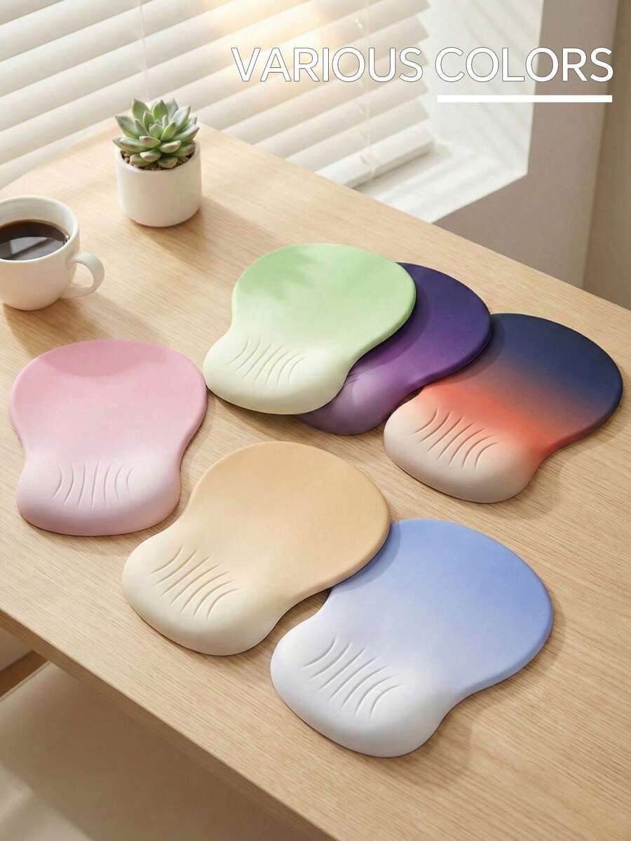 Ergonomics Memory Foam Foam Mouse Pad Gradient Simple Wrist Mouse Pad Office Thickened Non-Slip Silicone Bottom Mouse Pad - View 1