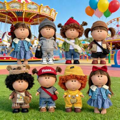 1pc New Cute 24cm Potato BJD Doll, Changeable Outfit, Ideal Gift For Christmas, New Year Or Birthday! Fashionable And Adorable Collectible BJD Doll. (Doll Only, No Clothes Or Shoes)