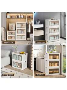 Storage Bins With Lids - Vitt - Visa 7