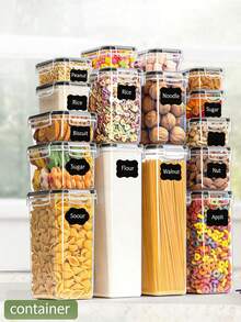 Food Storage And Organization Kit - Black and White - View 6