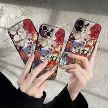 Phone Case: Persian Pomegranate Church Puzzle Hot-Selling Y New Fashion Black TPU Frosted Matte Phone Case, Providing 360-Degree All-Around Protection, Suitable For  Models: 17, 16, 11, 12, 13, 14, 15 Pro Max, XR, X/XS, 7, 8 Plus 17 Case Scover De  17 Pro Max - Màu sắc hỗn hợp - Xem 7