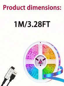 1-30m/Set Smart LED Strip Lights, 5050 RGB, Flexible Tape Lights For TV Backlight, Gaming Room, Christmas, Valentine's Day Decoration - 彩色 - 查看 17