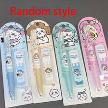 1pc Giekawa Automatic Pencil Cute And High Beauty Cartoon Pencil, 0.5mm Smooth Continuous Lead Pencil, Perfect Holiday Gift For Friends And Fans(Random Style) - Multicolor - View 8