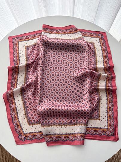 1 Handkerchief, Solid Color Neckerchief, Women's Small Shawl Scarf Headscarf, 65*65square Headband Headscarf