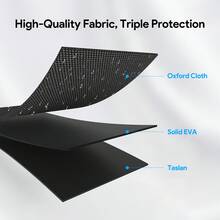 便携式科技收纳盒，适用于固态硬盘 - 便于携带的硬质整理盒，带腕带，防震设计，可收纳外置硬盘、线缆和适配器 - 查看 6