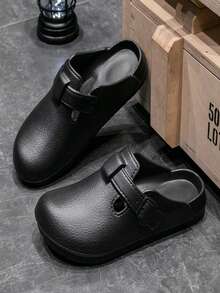 1 Pair Summer Slip-On Sandals, Casual Outdoor Wear Unisex Closed Toe Slippers, Non-Slip Durable Fashion Slides - Multicolor - View 27