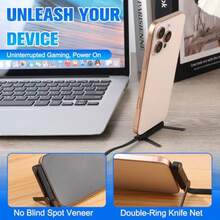 Sideways Phone Charger 240W Fast Charging Cable Invisible Stand Charging Cable Built-in Phone Stand for Smartphones Tablets 1PC - CC - Ver 5