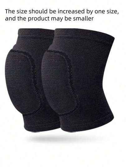 1pc Outdoor Cycling Skiing Thick Knee Pads, Foam Filled Knee Support Suitable For Dance Yoga, Unisex, Recommend Choosing Slightly Smaller Size, Spring/Summer 2025