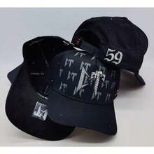 Gorras de béisbol de estilo urbano lujoso para corridos tumbados serie de gorras de béisbol negras perfectas para usar en el día a día en eventos o pa - Negro - Ver 2