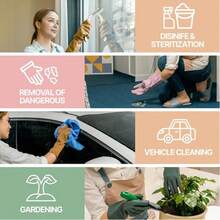 3 pares de guantes de goma reutilizables, impermeables y antideslizantes para lavar platos y limpiar en el hogar, guantes de cocina de MAMISON - multicolor - Ver 5