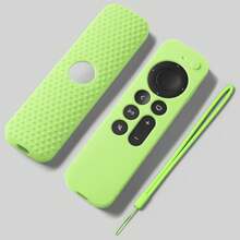 Silicone Protective Case Compatible With Apple TV 4K Series Remote Control, 2nd/3rd/6th/7th Generation, Dot-Patterned Thickened Design, Includes Wrist Strap (Remote Control Not Included), Suitable For Home Use - Multicolor - View 9