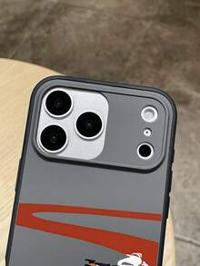 F1 Racetrack Print Phone Case, 2-In-1 Shockproof Protective Cover, TPU + PC Dual-Layer Protection, Racing Fans Design, TPU Soft Frame + Hard PC Backplate, Raised Lens Protection, Anti-Slip Texture, Fingerprint-Resistant, Suitable For Commuting, Racing Events, Fashionable Outfits, Ideal Gift For Birthday, Graduation, Holidays, Compatible With IPhone And Galaxy - Black - View 6
