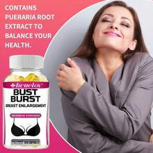 Bcuelov Breast Capsules, Containing Kudzu Root Extract, Support Emotional Health, 120 Capsules. - 1 Bottle - View 3