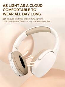 TOKQI Headphone Nirkabel Lipat, Headphone Over-Ear Modis Multi-Warna, Mendukung Koneksi Nirkabel/Berkabel Bluetooth, Kartu TF, Kabel Stereo 3.5mm, Multi-Mode, Stereo HiFi, Ringan, Bass Dalam, Cocok untuk Bermain Game, Musik, Streaming Langsung, Kompatibel dengan Ponsel - View 6