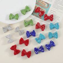 5 piezas de joyería con cuentas de cristal de Rhinestone en forma de moño - Colgante de dije de arcilla polimérica adecuado para pulsera, collar, llavero - 5 piezas - Ver 11