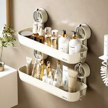 1 Giá đựng đồ dùng nhà tắm gắn tường bằng giác hút, không cần khoan. - hình chữ nhật - Xem 7