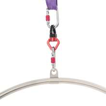 37.4inches Aerial Hoop Kit, Aerial Hoop For Adults Suspension Professional Ring, Large Aerial Dance Circus Ring For Yoga Acrobatics Gymnastics, Fitness Stainless Steel Single Point Aerial Hoop Equipment Kit - Silver - View 8