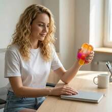 Mini Jelly Gradient Ice Cream Squishy Toys, Ice Cream & Popsicle Squeeze Stress Relief Fidget Toys - 彩色冰棒軟綿綿-b-a7 - 查看 4