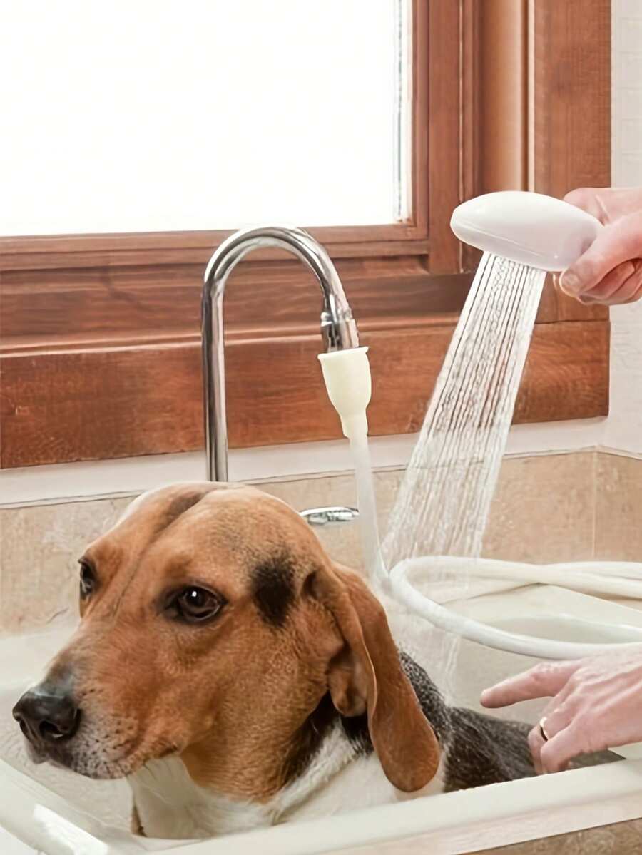 1pc Faucet Shower Head Extension, Multi-Function Faucet Sprayer With Shower Head, Suitable For Hair Washing, Bathtub, Shower Head Attachment, Pet Washing And Grooming