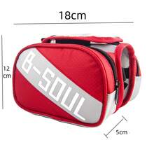 1个自行车包，山地自行车骑行包，触屏鞍座包，上管包，工具包，骑行配件 - 彩色 - 查看 5