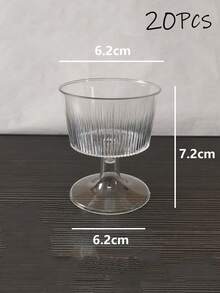 20/10pcs High Quality Reusable Plastic Dessert Cups, Suitable For Desserts, Candies, Puddings, Cheesecakes, Mousses, Cakes Decoration, Etc. Reusable, Suitable For Parties, Birthdays, Weddings, New Year Celebrations And Other Occasions. - Multicolor - View 7