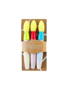 Set de 3 piezas/6 piezas de pinceles para pintar con tiza de acera - Un conjunto de pinceles para pintar con tiza de acera - Pincel de esponja para pintar - Ver 6
