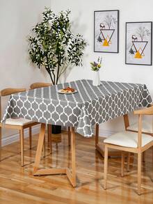 Khăn trải bàn hình chữ nhật chống thấm nước và chống bắn tóe, có lớp lót bằng vải nỉ, dễ lau chùi, thích hợp cho bàn hình chữ nhật, sử dụng trong nhà và ngoài trời cho các bữa tiệc. - Nhiều màu - Xem 2