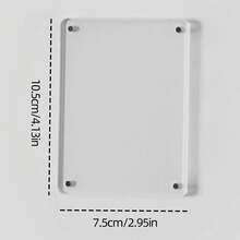 Khung ảnh mini acrylic từ tính, giá đỡ ảnh trong suốt cho ảnh 3 inch và ảnh thẻ Kpop, khung ảnh treo tường tự làm và trang trí nam châm tủ lạnh, giá trưng bày không cần khoan cho nhà và văn phòng. - Nhiều màu - Xem 10