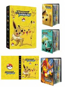 pokemon Album đựng thẻ 4 ngăn có khay đựng thẻ phân loại, chủ đề Charmeleon, thuộc bộ sưu tập, chứa được 240 thẻ, quà tặng ngày Valentine. - Nhiều màu - Xem 2