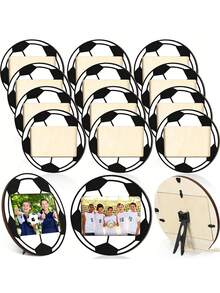 1 Khung ảnh gỗ chủ đề bóng đá và bóng rổ cổ điển - Khung ảnh tròn hình quả bóng đá để bàn, hoàn hảo để lưu giữ những kỷ niệm thể thao, thích hợp làm quà tặng cho vận động viên, đội tuyển và người hâm mộ, trang trí thể thao, tiệc mừng em bé, tiệc chủ đề em bé. - Nhiều màu - Xem 1