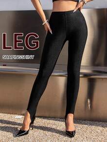 亮面透明连裤袜 - 高弹透气防勾丝 | 约会/拍照性感装扮 - 黑色 - 查看 11