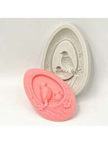 Khuôn silicon tự làm thủ công hình hoa và chim, dùng để tạo hương thơm, đa chức năng. - chim - Xem 3