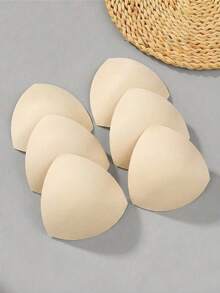 3 Pairs Triangle Massage Pad Seamless Sports Bras - Apricot - View 2