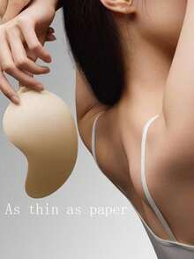 4Pairs Gather Strapless Self-Adhesive Low-Cut Bra Invisible Backless Sticky Bra Seamless Strapless Dress Wedding Dress, Mango-Shaped Bra, Underwear And Nipple Covers - Multicolor - View 6