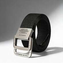 2026 3.8厘米双环腰带 男女通用，尼龙织带可调节无孔腰带，适合男士、女士和青少年 - 彩色 - 查看 4