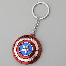 1 móc khóa hình khiên Marvel, mặt dây chuyền hình siêu anh hùng Marvel cho túi xách, mặt dây chuyền hình chìa khóa phong cách retro dành cho người hâm mộ Avengers, thích hợp cho ba lô, chìa khóa xe hơi, phụ kiện hàng ngày và quà tặng. - Nhiều màu - Xem 6