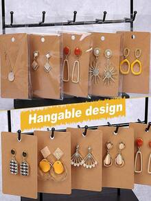 10/50/100 piezas Tarjetas organizadoras y expositoras de joyas para aretes, collares y pulseras - Multicolor - Ver 4
