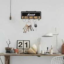 Guitar Amp Key Holder For Wall Mount, Includes 4 Guitar Plug Key Fobs And 1 Wall Mounting Kit,Perfect Gift For Birthdays, Holidays,Unique Present For Musicians, Music Fans - Black Keychain Base+Four Plugs - View 4