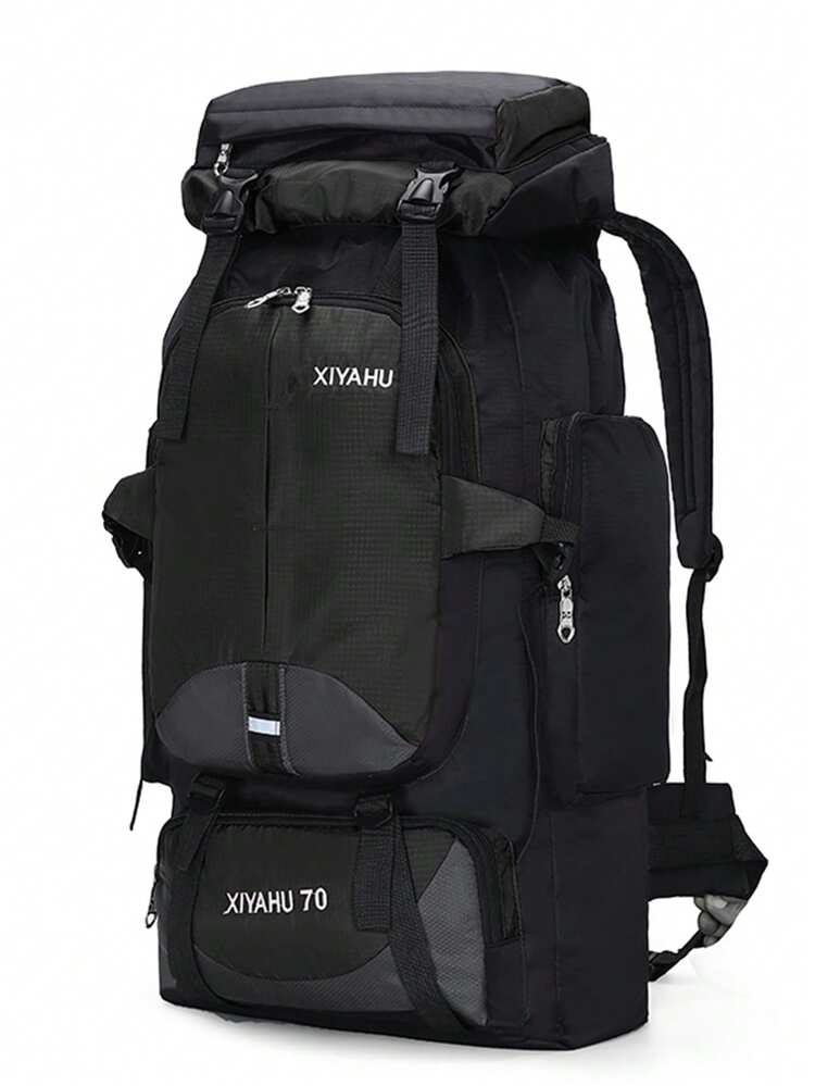 Ba lô chống thấm nước dung tích lớn, phù hợp cho cả nam và nữ, lý tưởng cho leo núi và du lịch. Lưu ý: Có thể có sự khác biệt nhỏ về màu sắc giữa các lô hàng. - màu đen - Xem 5
