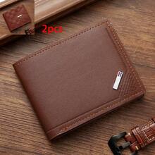 Casual And Minimalist Men's Business Short Wallet, Multifunctional And Multi Slot Fashion Wallet, Valentine's Day, Thanksgiving, Father's Day, Holiday Gifts - 棕色 - 查看 9