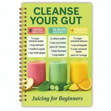 健康排毒果汁主题螺旋笔记本（1本）| 内含计划页 | 尺寸：5.5 x 8.3 英寸 | 适合初学者 | 食物追踪 | 购物清单 | 食材管理指南 | 灵活减肥 - A - 查看 8