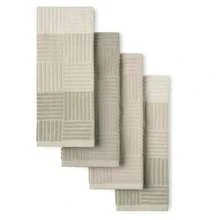 TOWN and COUNTRY BASICS - Juego de 4 Toallas de Cocina de Rizo Antimicrobiano absorbentes 100% algodón Lavable a máquina Beige 16 x 28 Pulgadas - Gris - Ver 8