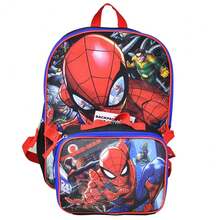 Marvel 16" Shoulder Backpack For School With Rectangular Lunch Bag - 彩色 - 查看 2
